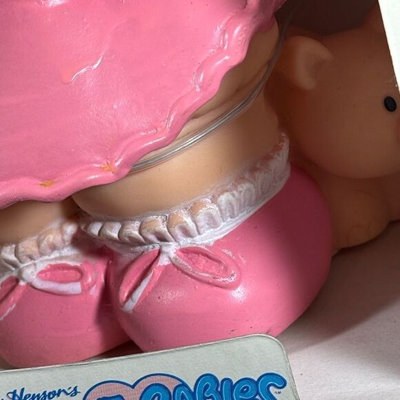 Vintage Jim Hensons Muppet Babies Miss Piggy 1989 Vinyl Piggy Bank Toy New NIB - Picture 7 of 8